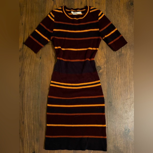❤️ autumn striped tshirt sweater dress - Picture 1 of 2